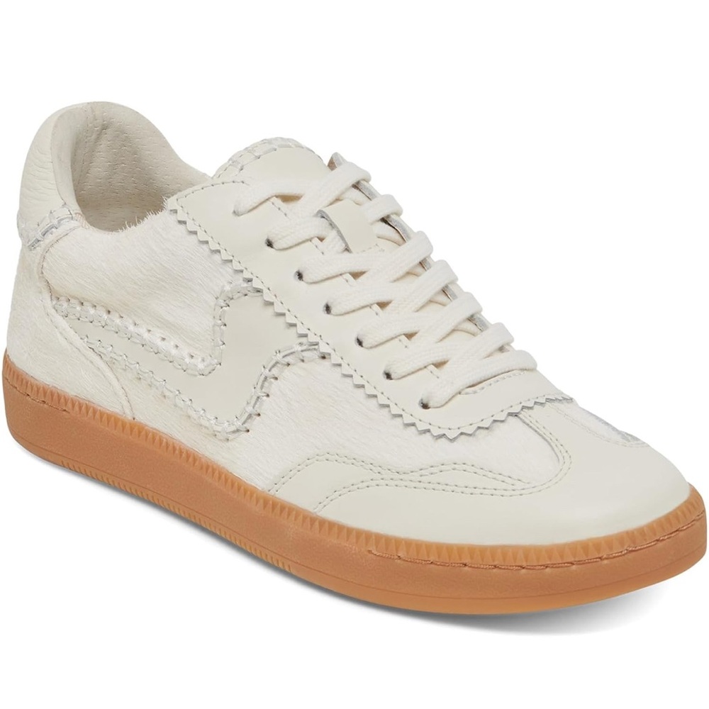Dolce Vita Notice Stitch- Ivory Calf Hair Sneaker- Size 9